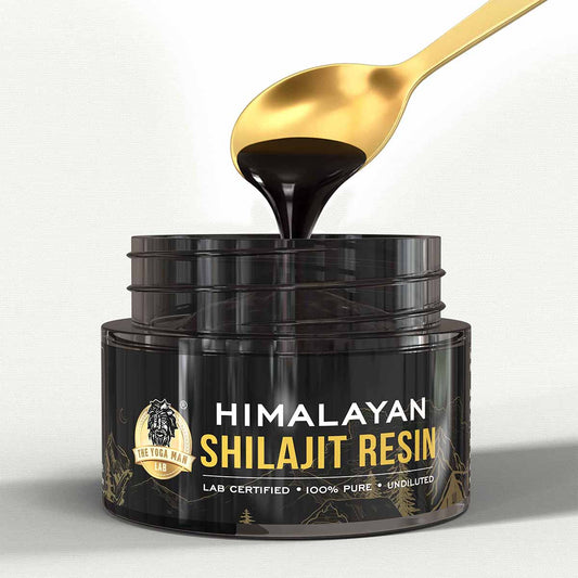 YogaManLab® Himalayan Shilajit Resin Gold Grade | High Fulvic Acid & 87 Trace Minerals | Lab Certified, 100% Natural | 20gm Pack