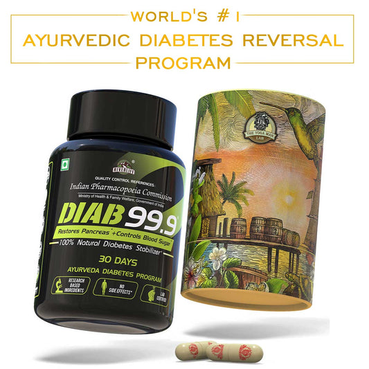 DIAB 99.9+ Type-2 Diabetes Ayurvedic Medicine | 100% Natural Health Care > Gut Health > Colon Detox > Supplement > Ayurvedic Constipation, IBS & Bowel Treatment The Yoga Man Lab 28 Days Pack: ₹1999/- (50% Off)