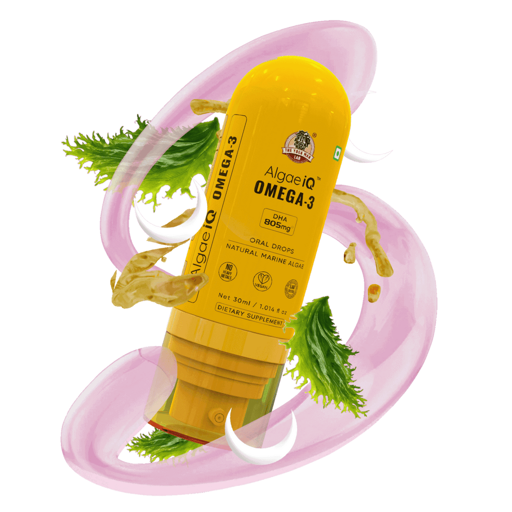 YogaManLab® AlgaeIQ Omega-3 with 800mg DHA | TEST