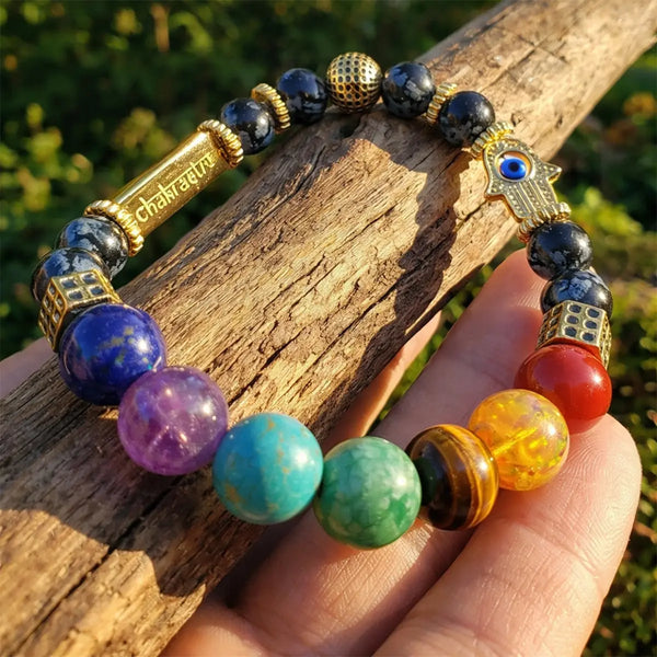 Ancient Yantra - Tiger Eye Stone Chakra Yantra - For Women