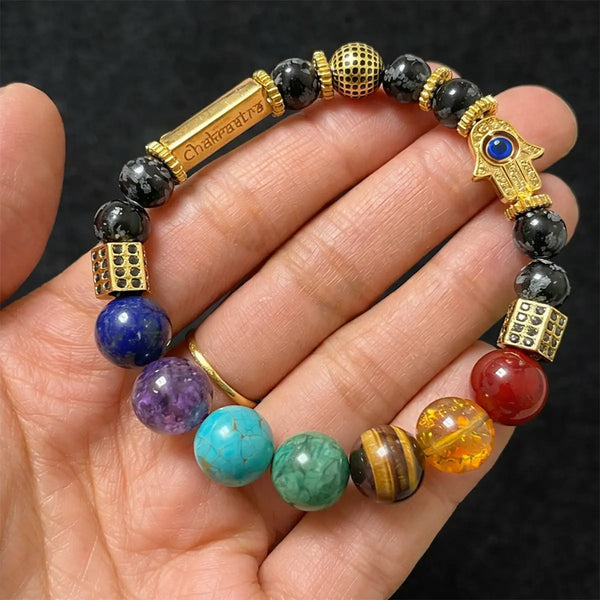 Ancient Yantra - Tiger Eye Stone Chakra Yantra - For Women