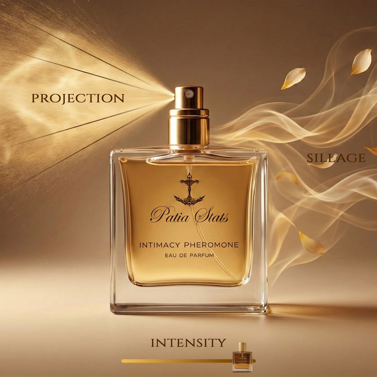 Patia Stats® Intimacy Pheromones Perfume | DNA Attraction Formula | Eau De Parfum 50ml (Million) Secondary image