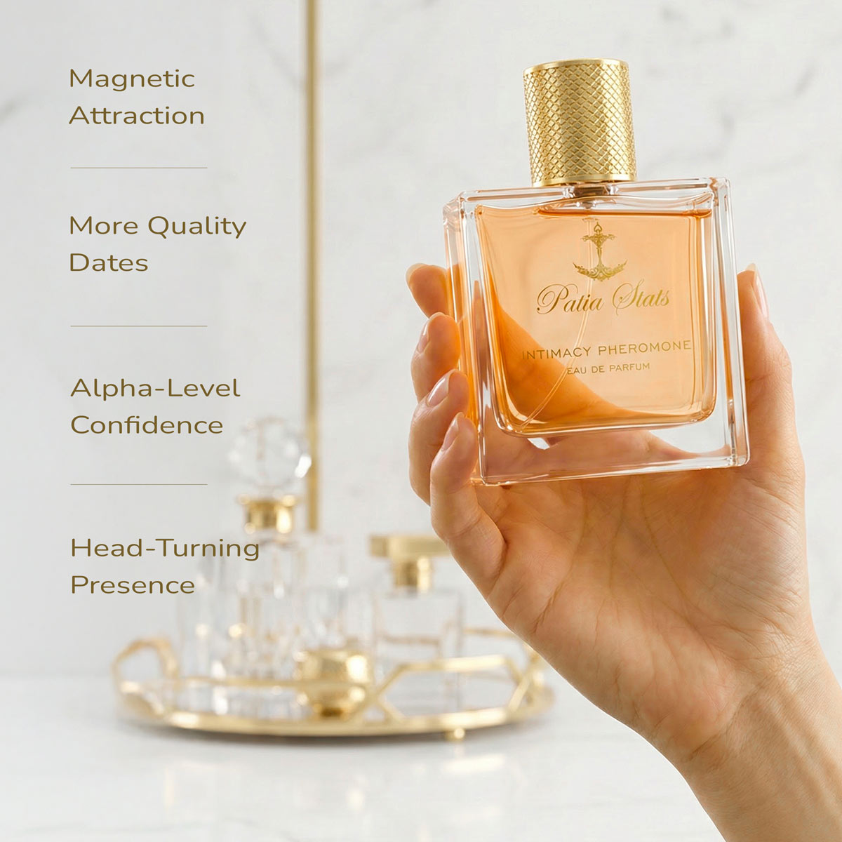 Patia Stats® Intimacy Pheromones Perfume | Attraction DNA Infused Formula | Eau De Parfum 50ml