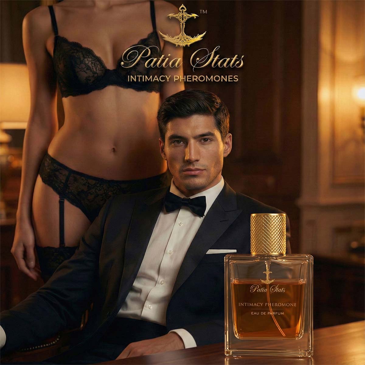 Patia Stats® Intimacy Pheromones Perfume | Attraction DNA Infused Formula | Eau De Parfum 50ml