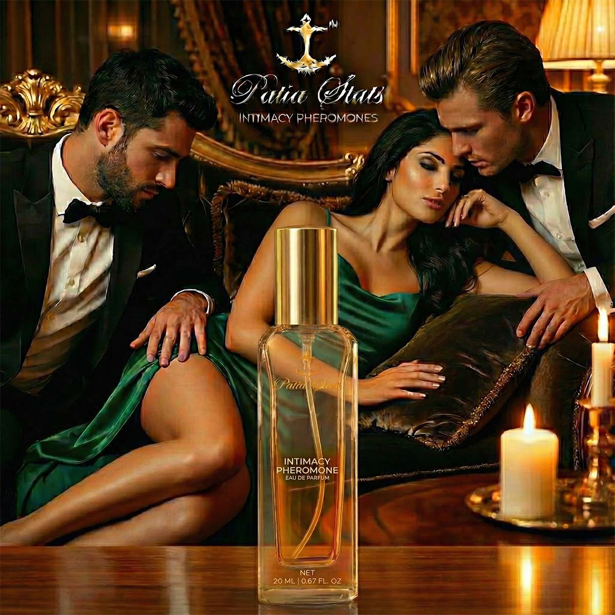 Patia Stats® Intimacy Pheromones Perfume for Women | Attraction DNA‑Infused Formula | Eau de Parfum 20 ml