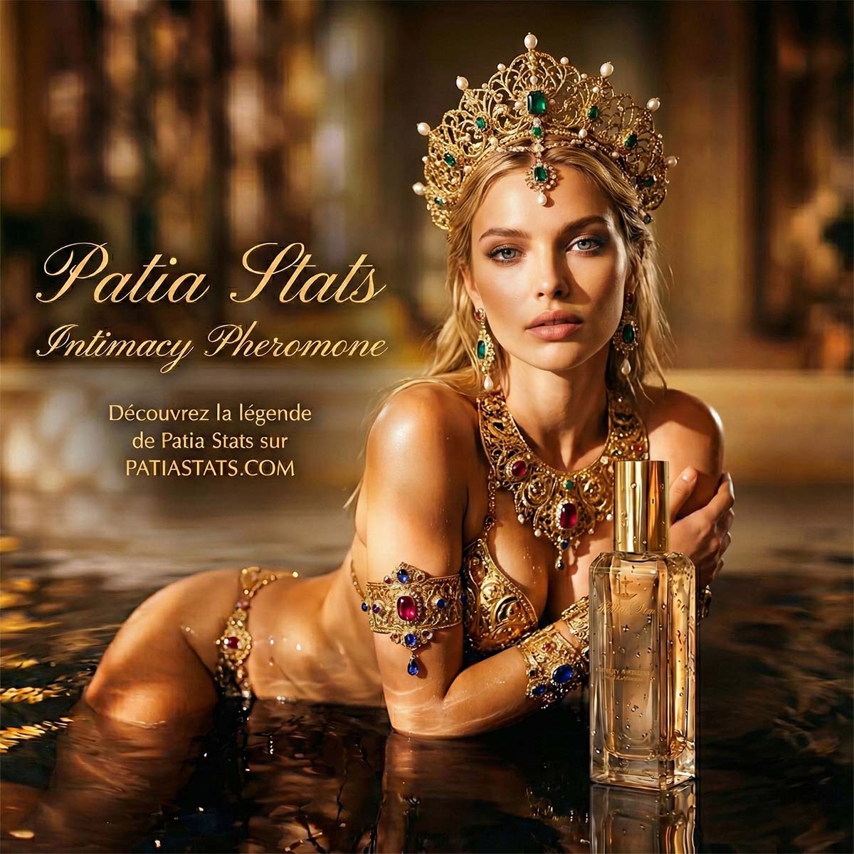 Patia Stats® Intimacy Pheromones Perfume for Women | Attraction DNA‑Infused Formula | Eau de Parfum 20 ml