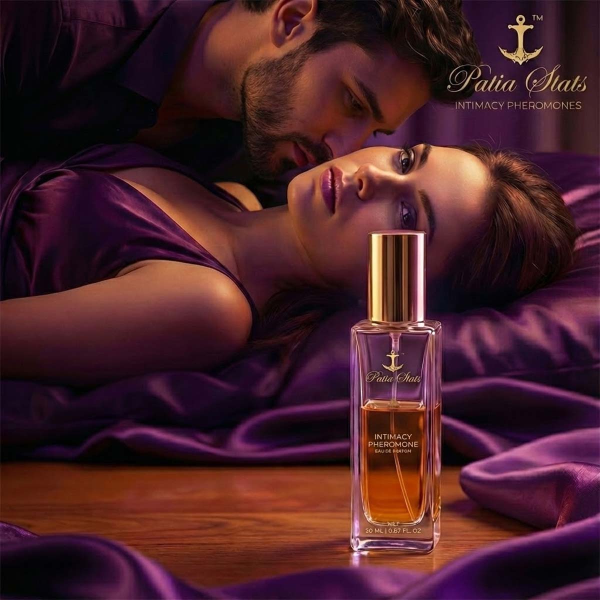 Patia Stats® Intimacy Pheromones Perfume for Women | Attraction DNA‑Infused Formula | Eau de Parfum 20 ml