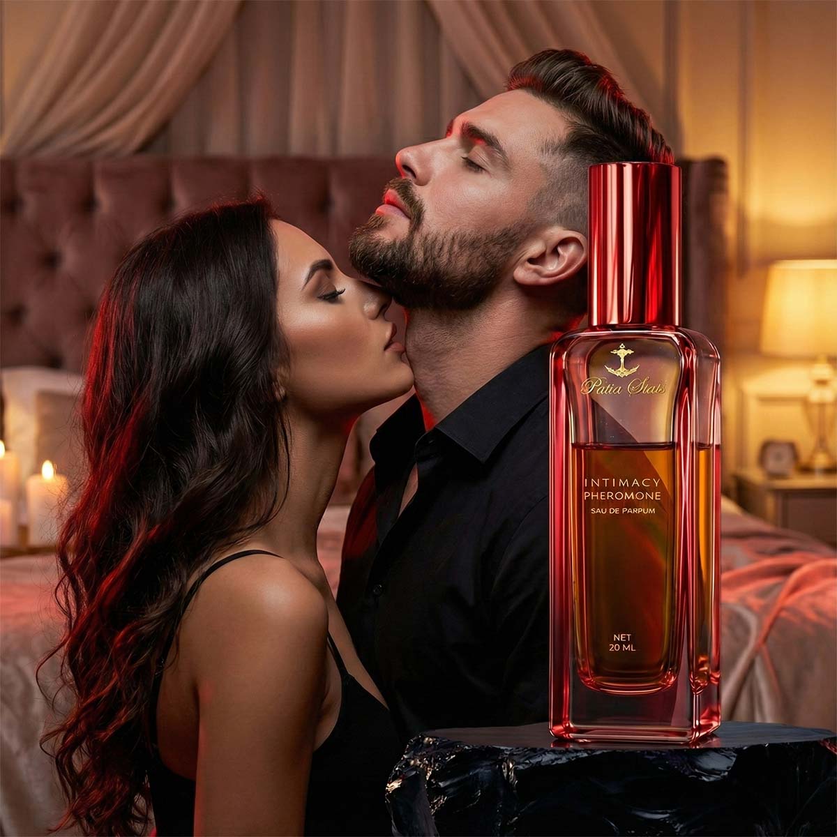 Patia Stats® Intimacy Pheromones Perfume For Men | Attraction DNA Infused Formula | Eau De Parfum 20ml
