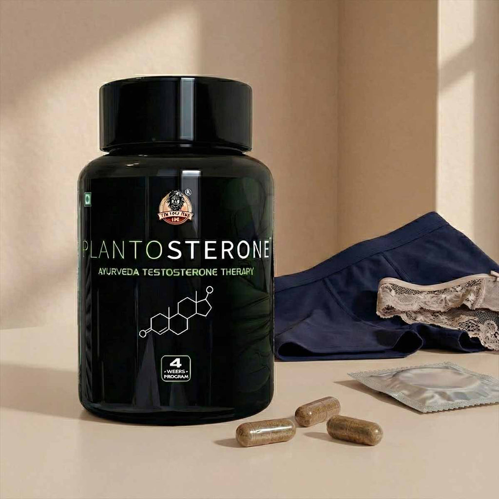 YogaManLab® PLANTOSTERONE - Men Libido & Timing Booster | Ayurvedic Capsules & Serum | Enhances Bedroom Performance | 100% Natural