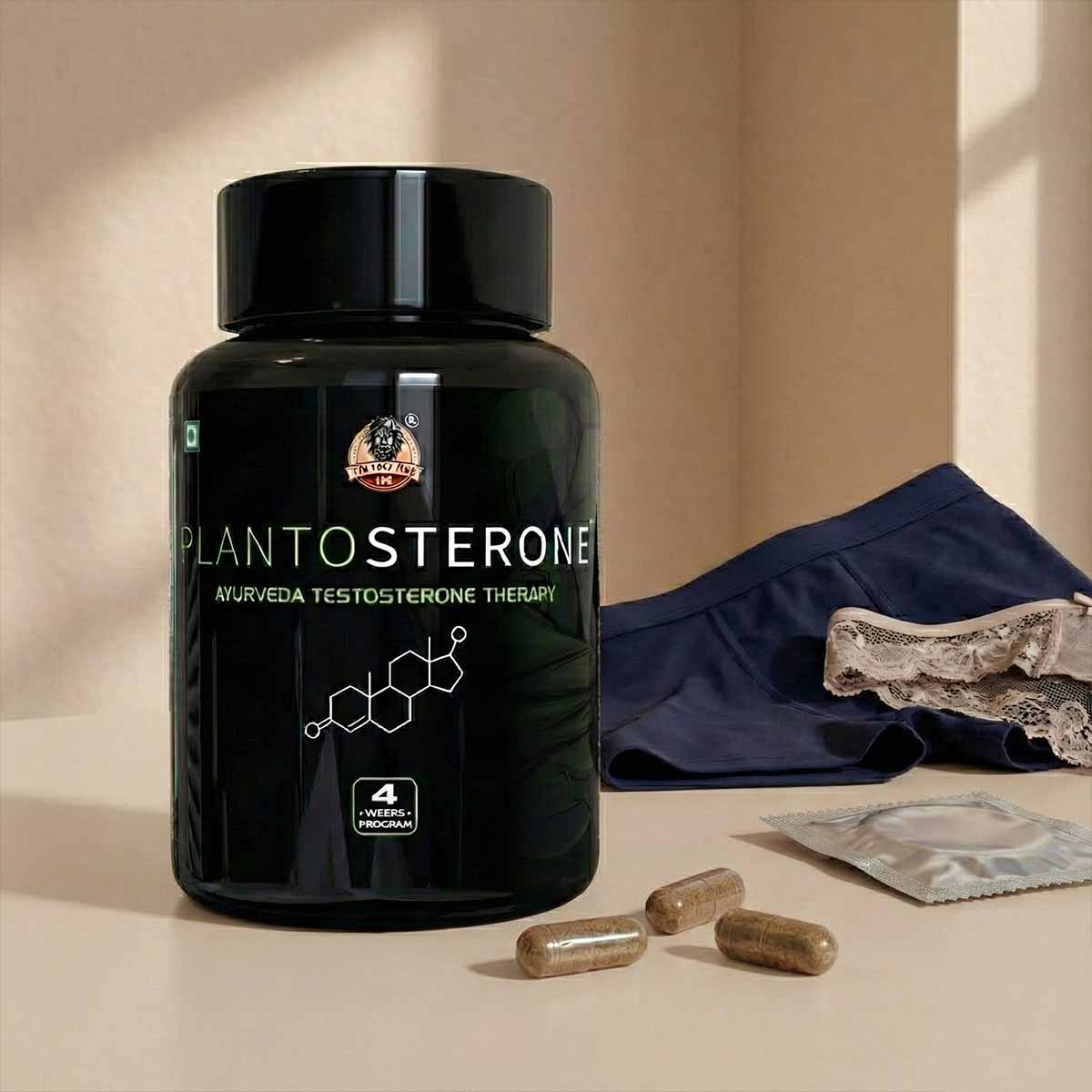 PLANTOSTERONE - Herbal Capsules - Male Drive & Libido Booster | Enhances Bedroom Performance | 100% Natural & Ayurvedic Main image