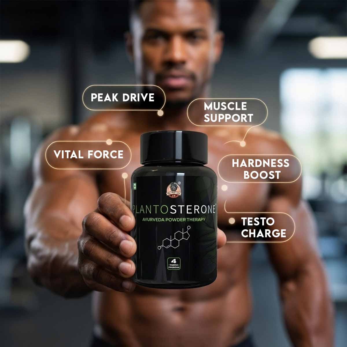PLANTOSTERONE - Weight & Muscle Herbal Capsules | 100% Natural & Ayurvedic Main image