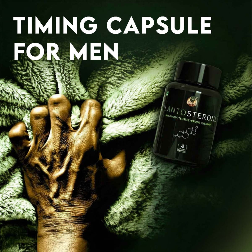 YogaManLab® PLANTOSTERONE - Men Libido & Timing Booster | Ayurvedic Capsules & Serum | Enhances Bedroom Performance | 100% Natural