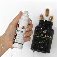 YogaManLab® PLANTOSTERONE - Men Libido & Timing Booster | Ayurvedic Capsules & Serum | Enhances Bedroom Performance | 100% Natural