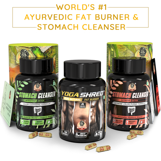 STOMACH CLEANSER - Probiotic Detox & Flatter Belly Ayurvedic Supplement | 14-Days Program To Remove Constipation & Toxins | 100% Natural with Probiotics