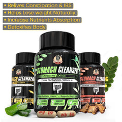 पेट साफ करने वाला किट- आंतों का विषहरण + दैनिक सफाई करने वाला (2 आयुर्वेदिक पूरक) | कब्ज से राहत देता है और आंतों को साफ करता है | 100% प्राकृतिक