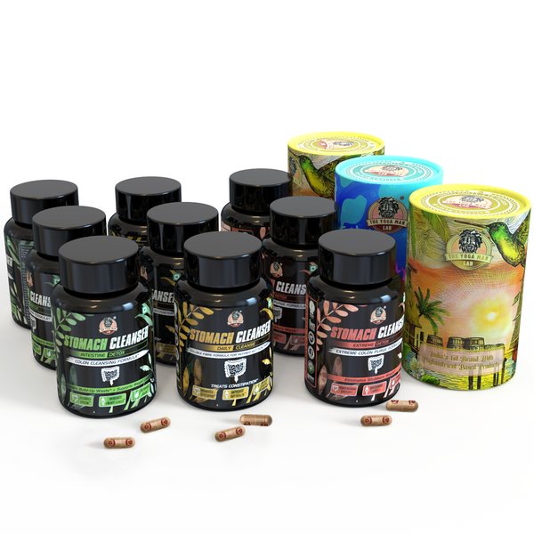 YogaManLab® STOMACH CLEANSER- Extreme Detox Ayurvedic Supplement | For People With Delayed Motion & Hard Stool | 100% Natural