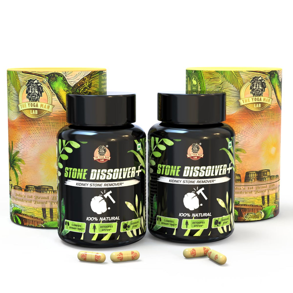 YogaManLab® STONE DISSOLVER+ - Stone Remover Ayurvedic Supplement | 100% Natural & Plant Based