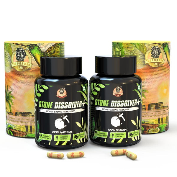 YogaManLab® STONE DISSOLVER+ - Stone Remover Ayurvedic Supplement | 100% Natural & Plant Based