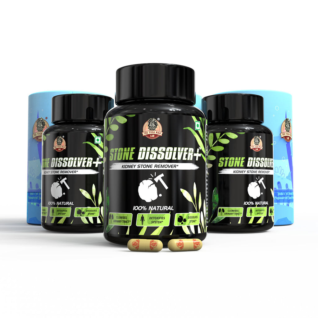 YogaManLab® STONE DISSOLVER+ - Stone Remover Ayurvedic Supplement | 100% Natural & Plant Based