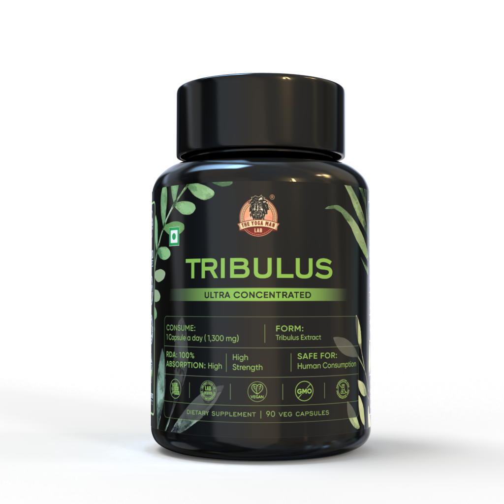 Tribulus Terrestris (Gokshura) 688 Mg Suppliment - For Men's Wellness, Improves Energy And Vigour, Builds Muscle Strength, Non-GMO, Gluten Free Main image