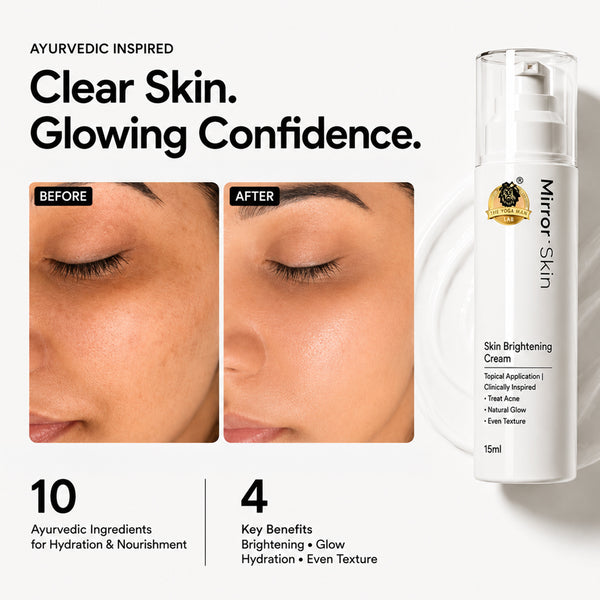 YogaManLab® Mirror Skin Cream | Dark Spots, Acne Marks & Pigmentation | Glass Skin Glow | 15ml