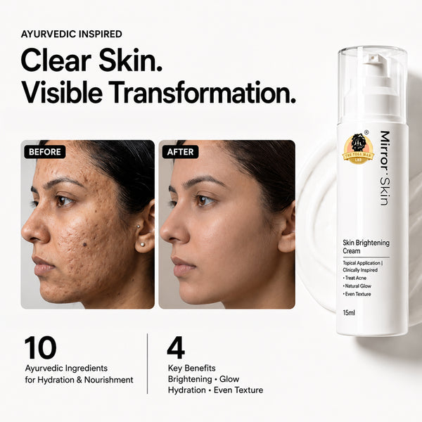 YogaManLab® Mirror Skin Cream | Dark Spots, Acne Marks & Pigmentation | Glass Skin Glow | 15ml