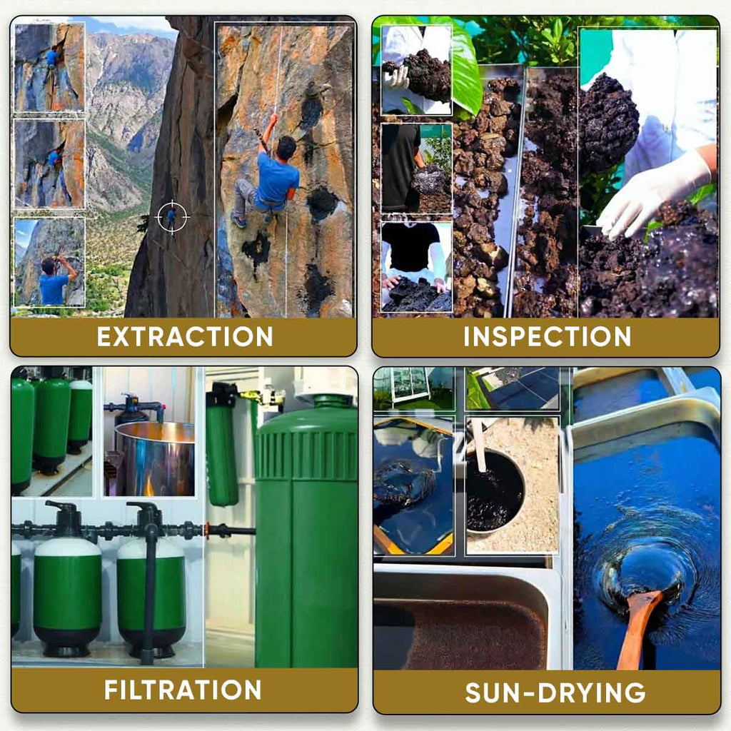 YogaManLab® Himalayan Shilajit Resin Gold | High Fulvic Acid & 87 Trace Minerals | Lab Certified, 100% Natural | 10gm Pack