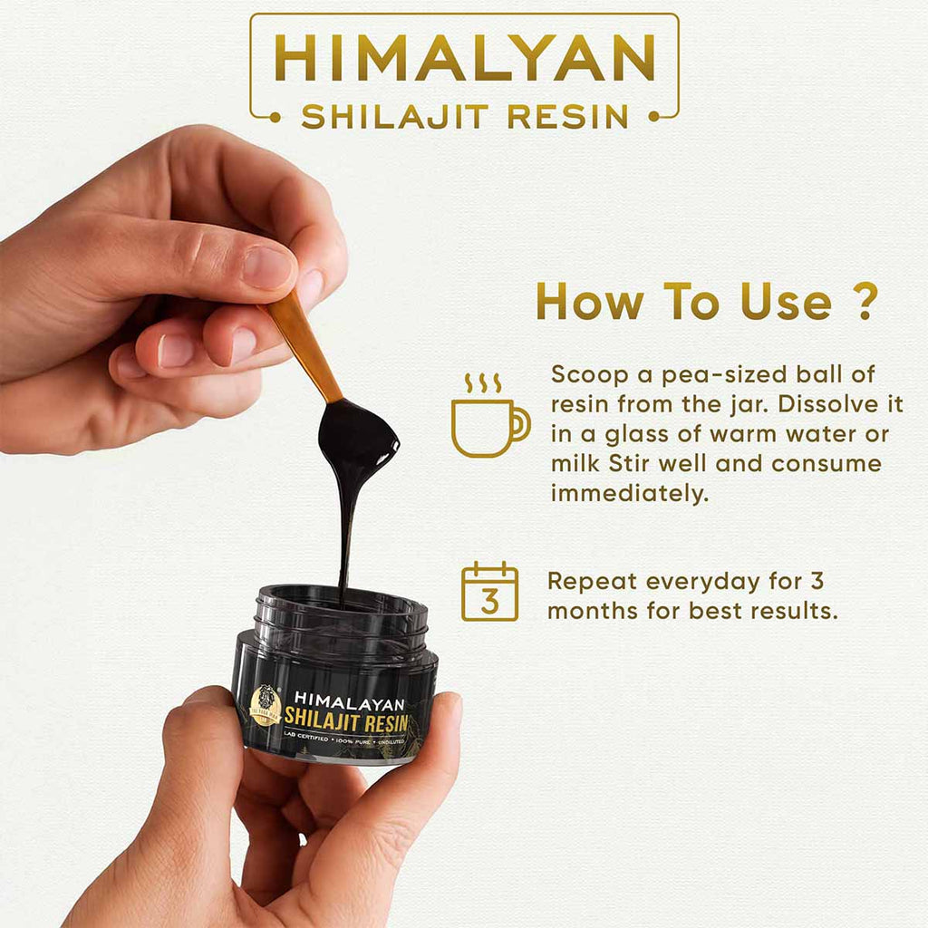 YogaManLab® Himalayan Shilajit Resin Gold | High Fulvic Acid & 87 Trace Minerals | Lab Certified, 100% Natural | 10gm Pack