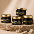 YogaManLab® Himalayan Shilajit Resin Gold | High Fulvic Acid & 87 Trace Minerals | Lab Certified, 100% Natural | Pack of 4 (40gm)