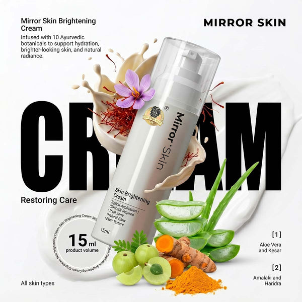 YogaManLab® Mirror Skin Cream | Dark Spots, Acne Marks & Pigmentation | Glass Skin Glow | 15ml