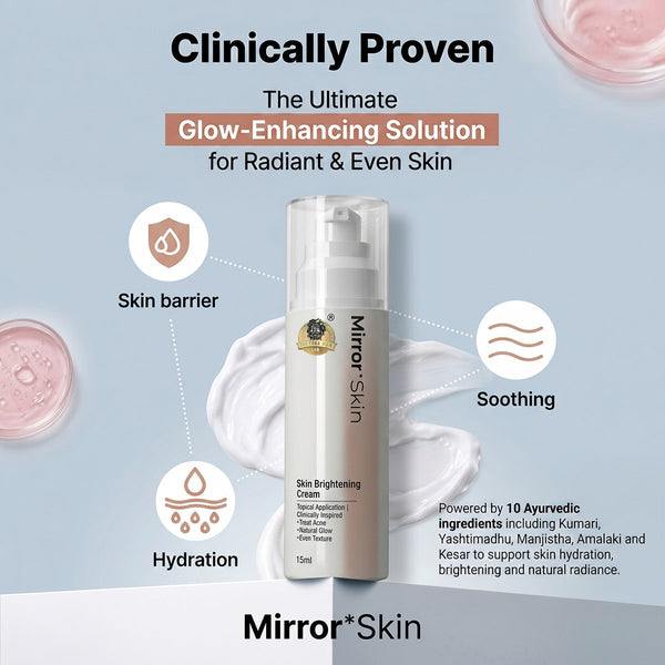 YogaManLab® Mirror Skin Cream | Dark Spots, Acne Marks & Pigmentation | Glass Skin Glow | 15ml
