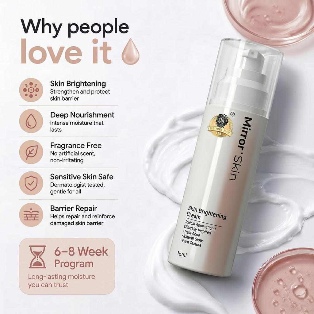 YogaManLab® Mirror Skin Serum | Dark Spots, Acne Marks & Pigmentation | Glass Skin Glow | 15ml
