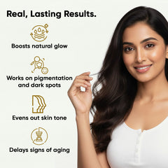 YogaManLab® 10% Vitamin-C & Ferulic Acid Face Serum | Non-Irritating & Non-Sticky | Tested for Oily, Sensitive Skin | Beginner-Friendly| Brightens Dull Skin, Evens Tone | No Purging | With 0.5% Ferulic Acid