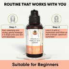 YogaManLab® 10% Pure Vitamin-C & 0.5% Ferulic Acid Face Serum | Brightens Dull Skin, Evens Tone