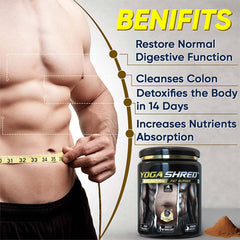 योगा श्रेड - फैट एट-होम आयुर्वेदिक सप्लीमेंट (पुरुष) बर्न करें | वजन घटाने और ऊर्जा बढ़ाने में मदद करता है | आयुर्वेदिक और 100% प्राकृतिक
