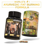 YogaManLab® YOGA SHRED - Burn Fat At-Home Ayurvedic Supplement Capsules (Men) | Helps in Weight Loss & Boosting Energy | Ayurvedic & 100% Natural