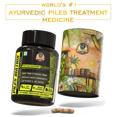 YogaManLab® PILES MATRIX - RECTUM RESTORE Ayurvedic Supplement | Shrink Piles Lumps & Mass and Treats Constipation | 100% Natural