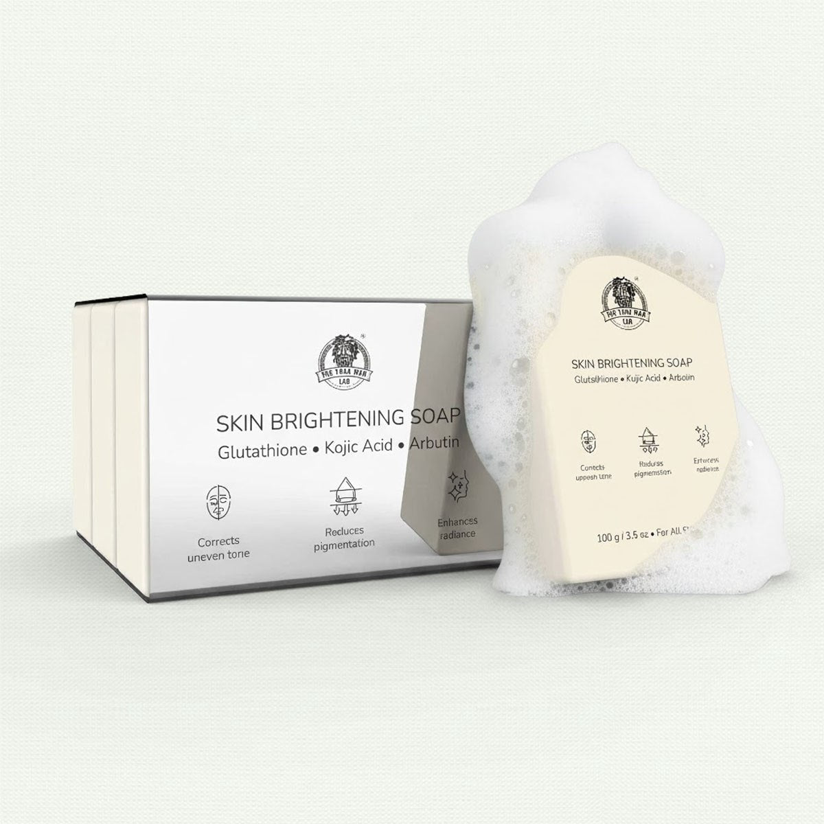 YogaManLab® Glutathione Skin Whitening Kojic Acid Soap | Makes Skin Bright & Glowing