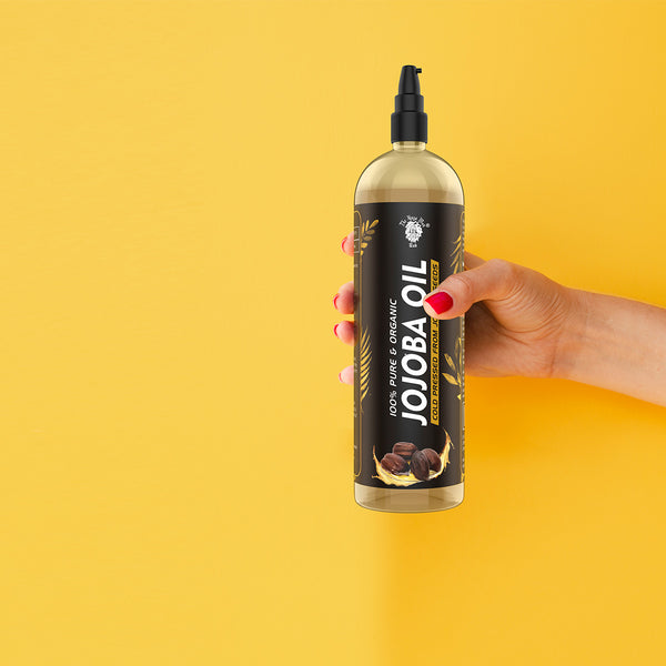 YogaManLab® Best Jojoba Oil 100% Pure & Organic Cold Pressed Oil | Promotes Hair Growth & Skin Moisturizing (200ml)