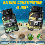 STOMACH CLEANSER KIT- Intestine Detox + Daily Fiber Cleanse (2 Ayurvedic Supplements) | Probiotic Soluble Fiber Combo For Instant Colon Detox & Daily Bowel Movement | 100% Natural Health Care > Gut Health > Colon Detox > Supplement > Ayurvedic Constipation, IBS & Bowel Treatment The Yoga Man Lab   