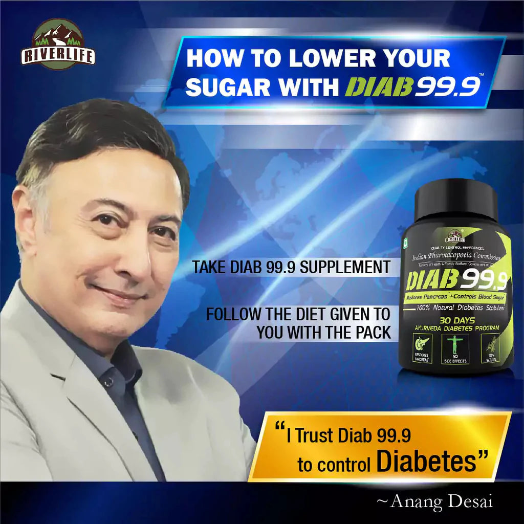 Diab 99.9 Type-2 Ayurvedic Sugar Reversal Program | Get Free Doctor & Dietitian Reversal Consultation | 100% Natural Health Care > Metabolic Health > Diabetes > Supplement > Ayurvedic Diabetes Reversal The Yoga Man Lab   