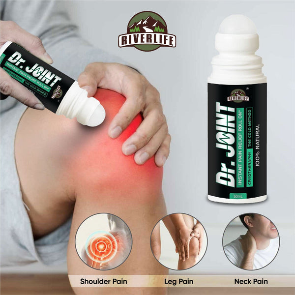 YogaManLab® Dr. Joint Roll-On For Instant Pain Relief | Ayurvedic Oil Formula | 100% Natural