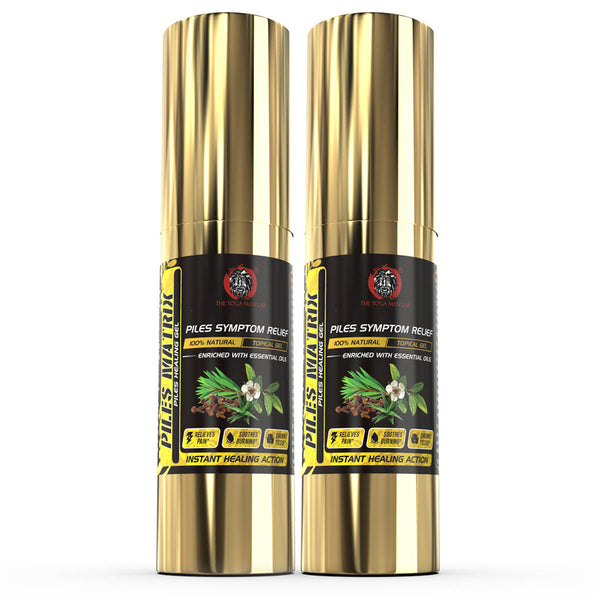 YogaManLab® PILES MATRIX - Ayurvedic Piles Healing Lepam | Relieves Itching, Inflammation & Lubricates Area | Made with 100% Natural Essential Oils