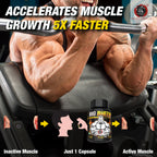 BIG BHEEM - Muscle & Weight Gain Supplement | 100% Natural Ayurvedic Testo Booster For Increased Bedroom Performance Health Care > Muscle Building > Muscle Growth > Supplement > Ayurvedic Weight Gain The Yoga Man Lab   