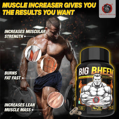 BIG BHEEM - Muscle & Weight Gain Supplement | 100% Natural Ayurvedic Testo Booster For Increased Bedroom Performance Health Care > Muscle Building > Muscle Growth > Supplement > Ayurvedic Weight Gain The Yoga Man Lab   