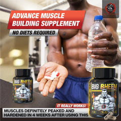 BIG BHEEM - Muscle & Weight Gain Supplement | 100% Natural Ayurvedic Testo Booster For Increased Bedroom Performance Health Care > Muscle Building > Muscle Growth > Supplement > Ayurvedic Weight Gain The Yoga Man Lab   